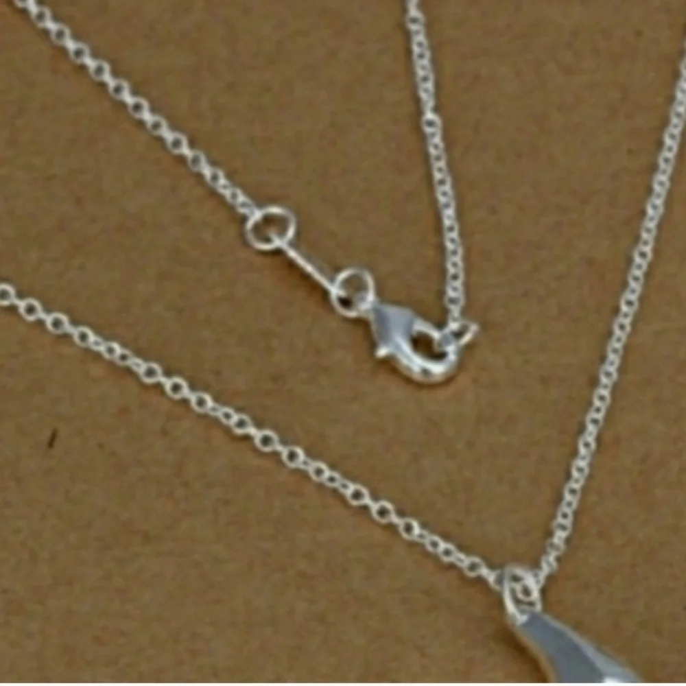 ❤️SALE 925 Sterling Silver Waterdrop Jewelry Set Bracelet Necklace Earrings Ring - Picture 5 of 7